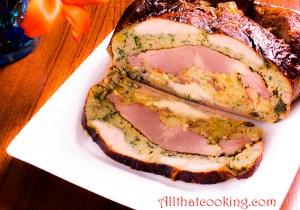 Turducken cut