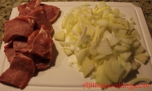pork chops and onions
