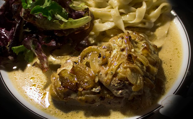 Gratinated tenderloin of Pork