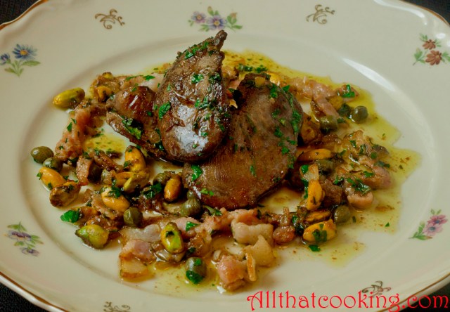 Wine Marinated Chicken Livers with Pistachios | All That Cooking