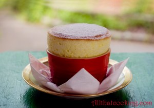 Passionfruit souffle