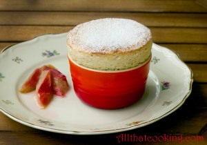 Rhunarb souffle
