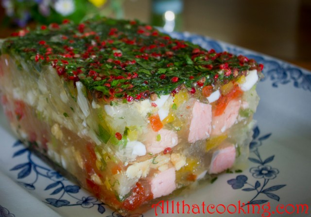 Salmon in jelly