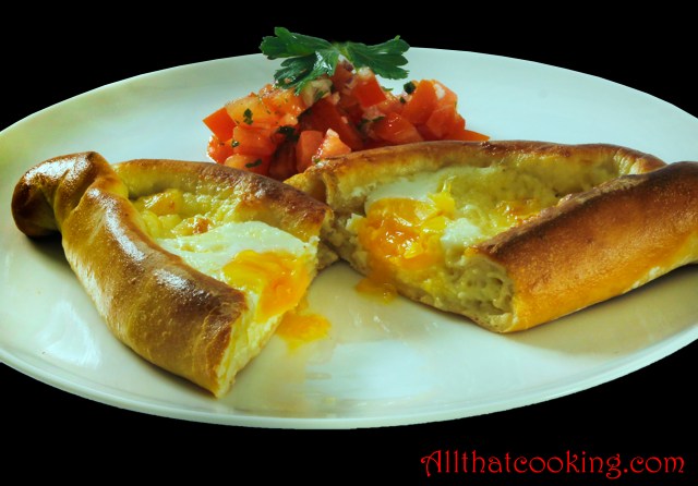 Cheese pie from Adjaran sliced c